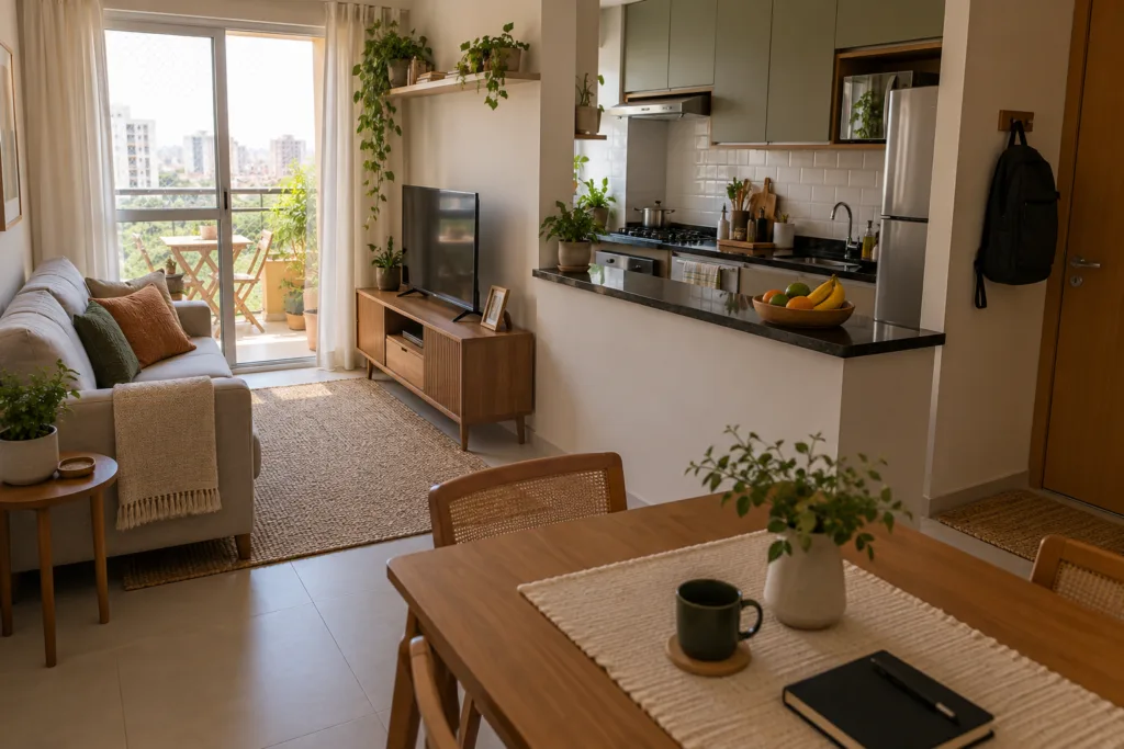 apartamento pequeno organizado