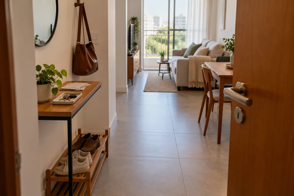 entrada do apartamento